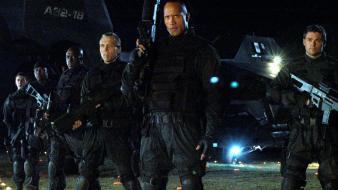 2005 doom karl urban the rock guns wallpaper