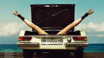 Aug july bazaar car trunk crystal wallpaper