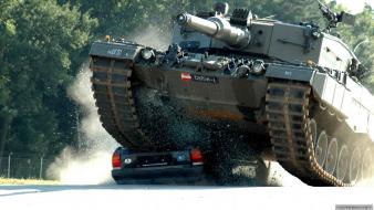 Austria austrian armed forces leopard 2 cars crush wallpaper