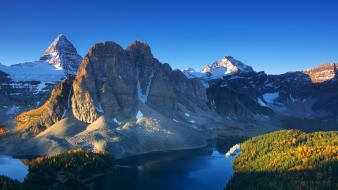 British columbia canada mount assiniboine national geographic dawn wallpaper
