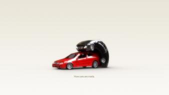 Cars funny white background wallpaper