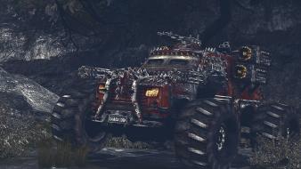 Chaos cars digital art guns weapons wallpaper