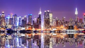 City night skyline wallpaper
