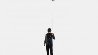 Daft punk balloons simple background white wallpaper