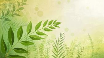 Green leaves wallpaper