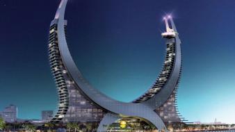 Katara lusail marina tower qatar buildings wallpaper