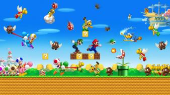 Mario bros background wallpaper