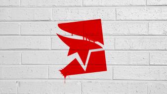 Mirrors edge faith logos spray paint wallpaper