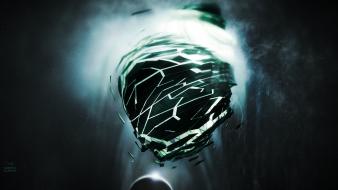Planetary abstract artwork digital art eruption wallpaper