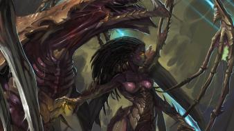 Queen of blades starcraft zerg artwork swarm wallpaper