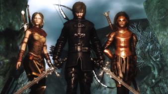 Skyrim vampire hunter bow (weapon) witch swordmaster wallpaper