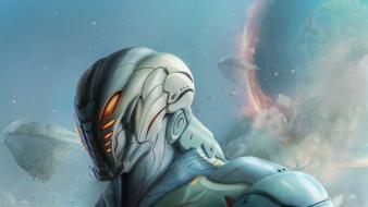 Armor artwork futuristic soldiers wallpaper
