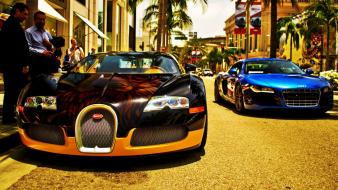 Audi r8 bugatti veyron vs wallpaper