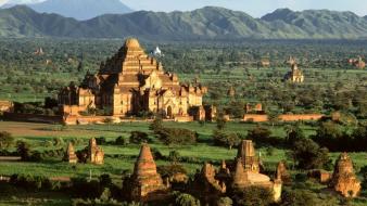 Bagan myanmar pagoda temples wallpaper