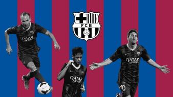 Barcelona fcb fc iniesta messi wallpaper