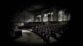 Buildings deserted left nature old wallpaper