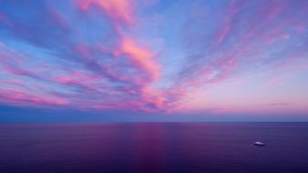 Clouds horizon landscapes nature ocean wallpaper
