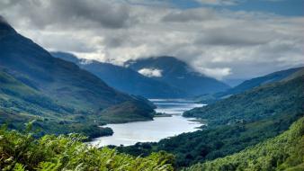 Clouds landscapes mountains nature wallpaper