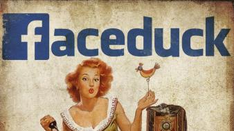 Facebook covers drawings duckface funny wallpaper