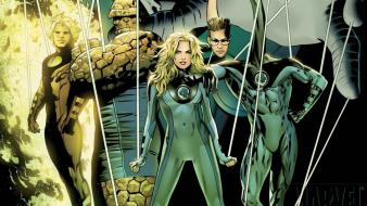 Fantastic four human torch invisible woman marvel comics wallpaper