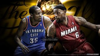 James miami heat nba oklahoma city thunder wallpaper