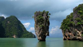Kan phang nga bay phuket thailand landscapes wallpaper