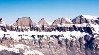 Landscapes mountains nature sky snow wallpaper