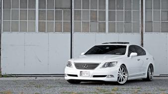 Lexus cars side view white wallpaper