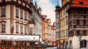 Prague street wallpaper