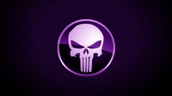 Purple skull background wallpaper
