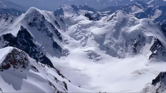 Snow mountain landscape wallpaper