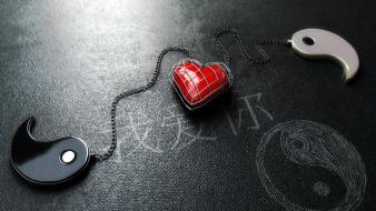 Yin yang love wallpaper