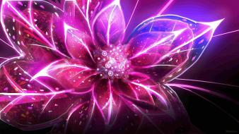 Abstract flowers light wallpaper