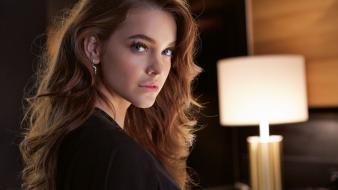 Barbara palvin blue eyes brunettes earrings lamps wallpaper