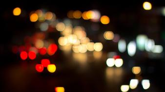 Bokeh city lights wallpaper