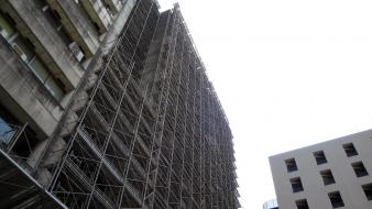 Cityscapes concrete jungles construction wallpaper