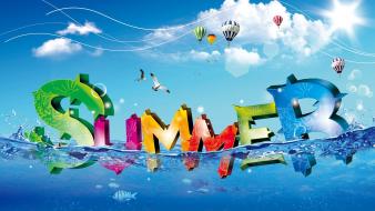 Cool summer background wallpaper