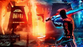 Digital art game outland video games wallpaper