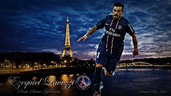 Ezequiel lavezzi paris saint-germain f.c. football players soccer wallpaper