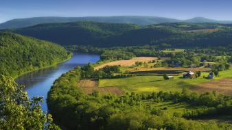 Pennsylvania fields forests grass green wallpaper