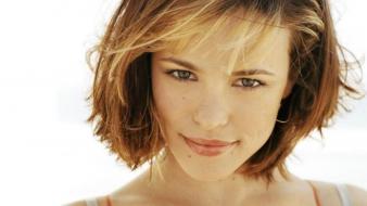Rachel mcadams actress bra strap brunettes green eyes wallpaper