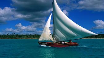 Ship on the sea wallpaper