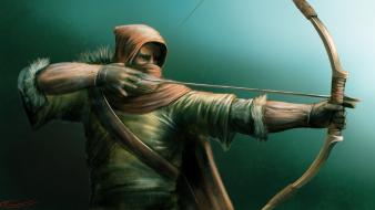Archers artwork bows fantasy art wallpaper