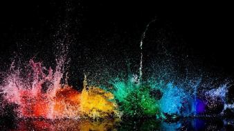 Balloons colors water wallpaper