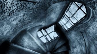 Blue dark digital art melancholy windows wallpaper