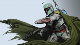 Boba fett star wars artwork wallpaper
