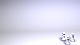 Chess pawns white wallpaper