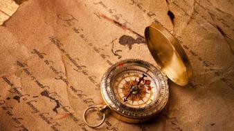 Compasses digital art letters paper wallpaper