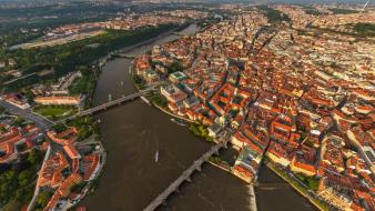 Czech republic prague bridges buildings cityscapes wallpaper