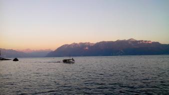 Lausanne lutry switzerland lac leman wallpaper